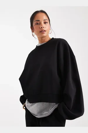 ASOS Balloon sleeve brushback sweatshirt in