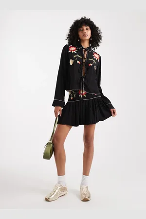 ASOS Embroidery detail mini skirt - part of a set