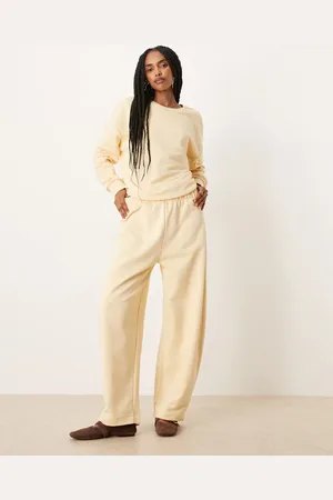 ASOS Barrel leg sweatpants in buttermilk - part of a set