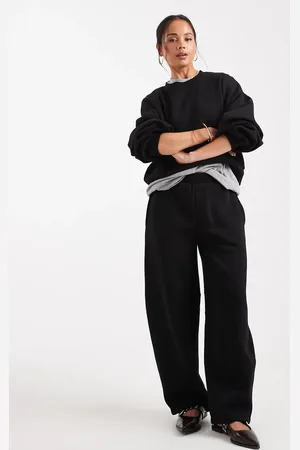 ASOS Barrel leg brushback sweatpants in