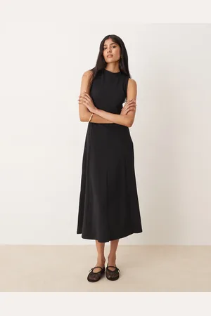 ASOS Cotton sleeveless midi sundress in