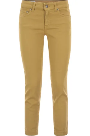 Dondup Rose Cropped Stretch Cotton Trousers