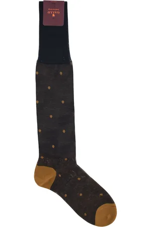 Gallo Polka Dot Cotton Long Socks
