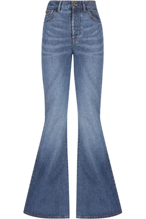 Chloé Cotton Denim Flared Jeans