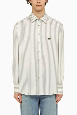 Etro /Green Striped Long Sleeved Shirt