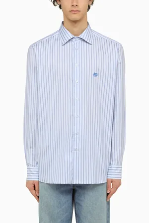 Etro White/ Striped Long Sleeved Shirt