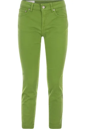Dondup Rose Cropped Stretch Cotton Trousers