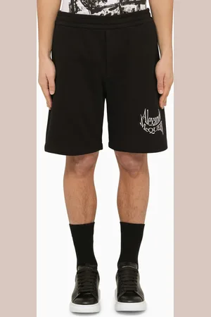 Alexander McQueen Alexander Mc Queen Bermuda Shorts With Distorted Logo