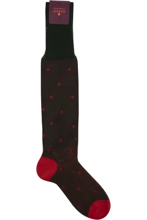 Gallo Polka Dot Cotton Long Socks