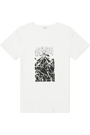 Céline Printed Cotton T Shirt
