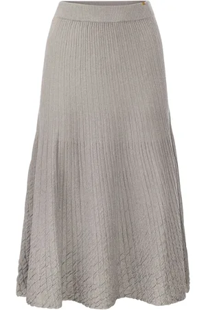 Elisabetta Franchi Metallised Viscose Midi Skirt