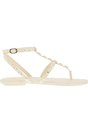 Stuart Weitzman Pearlita Thong Sandal With Pearls