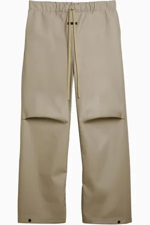 FEAR OF GOD Rubberized Wide Leg Trousers Dune