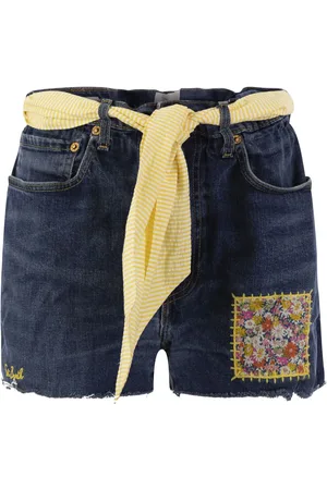 MC2 SAINT BARTH Shorts With Belt And Patches