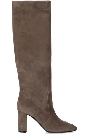 Via Roma Suede Heeled High Boot