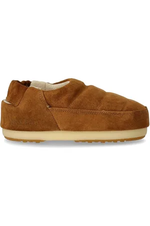Moon Boot Band Suede Cognac Slipper