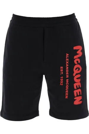 Alexander McQueen Jersey Graffiti Sweatshorts