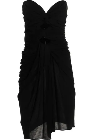 Saint Laurent Draped Cut Out Dress