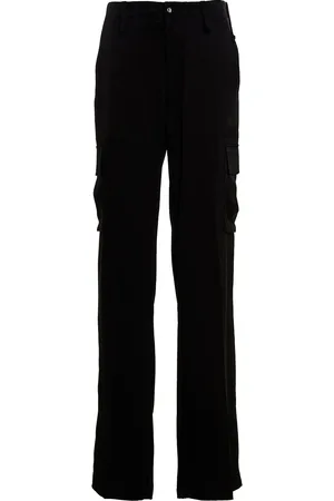 DAVID KOMA Satin Cargo Pants