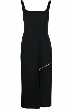 Alexander McQueen Alexander Mc Queen Grain De Poudre Wool Midi Dress