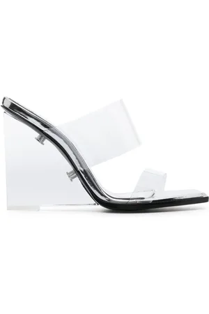 Alexander McQueen Alexander Mc Queen Leather Wedge Sandals