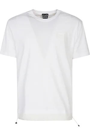 EA7 Logo Cotton T Shirt