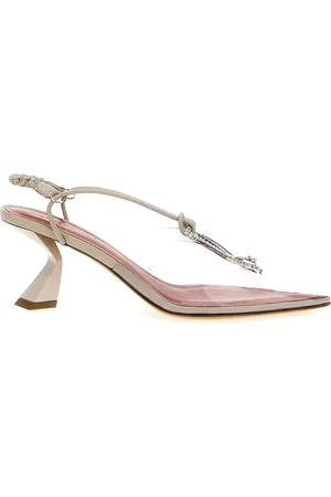 Nensi Dojaka Crystal Pvc Sling Backs