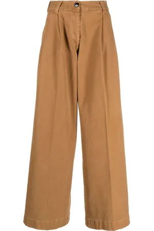 GABRIELE PASINI Wide Leg Cotton Trousers