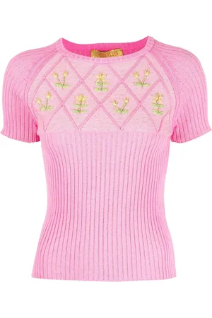 CORMIO Embroidered Cotton T Shirt