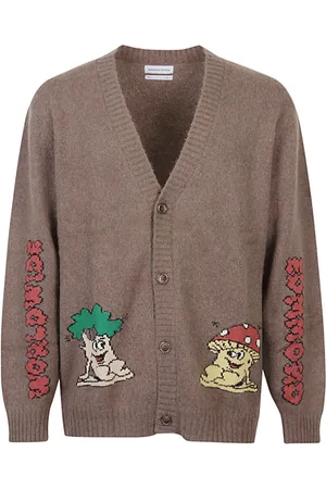 Edmmond Studios Wool Blend V Necked Cardigan