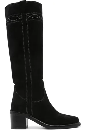 Ash Suede Leather Heel Boots