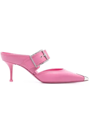 Alexander McQueen Alexander Mc Queen Punk Buckled Leather Mules