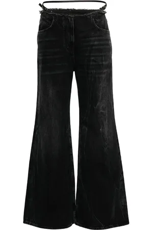 Givenchy Wide Leg Denim Cotton Jeans