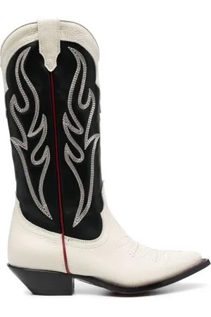 SONORA Embroidered Suede Western Boots