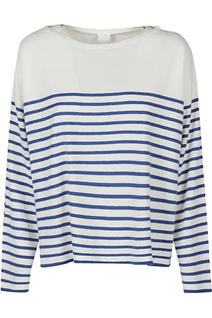 C.T.Plage Striped Cotton Blend Pullover