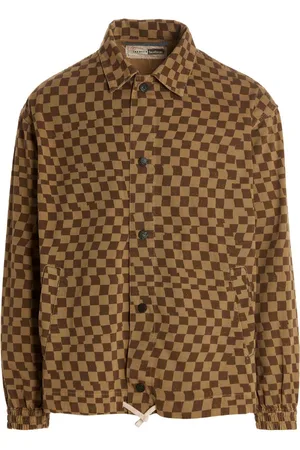 INCOTEX RED X FACETASM Check Print Overshirt