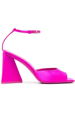 The Attico Piper Satin Heel Sandals