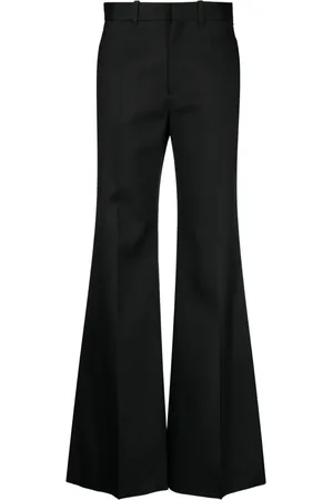 Chloé Flared Silk Blend Wool Trousers