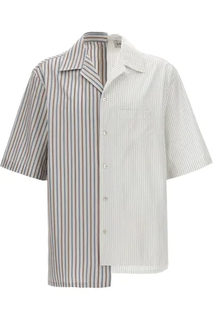 Lanvin Asymmetric Striped Shirt
