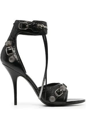 Balenciaga Le Cagole Leather Heel Sandals