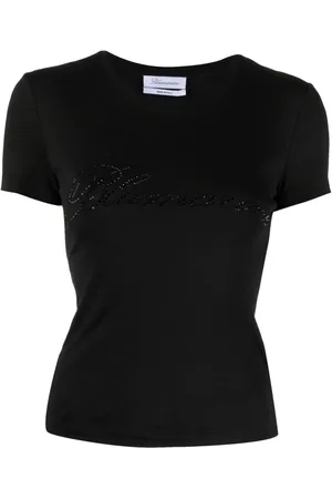 BLUMARINE Logo Cotton T Shirt