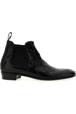 LIDFORT Braided Leather Ankle Boots