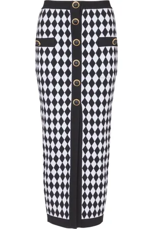 Balmain Buttoned Midi Skirt
