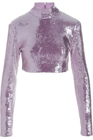 ROTATE Sequin Cropped Top