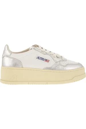 Autry Medalist Platform Leather Trainers