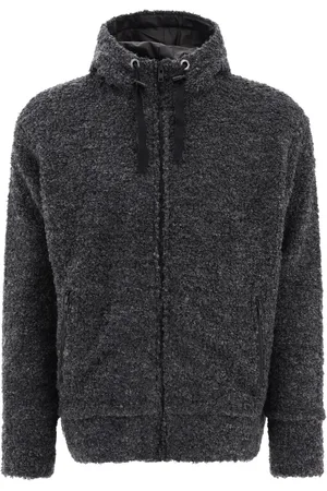JUNYA WATANABE Textured Drawstring Zipped Hoodie