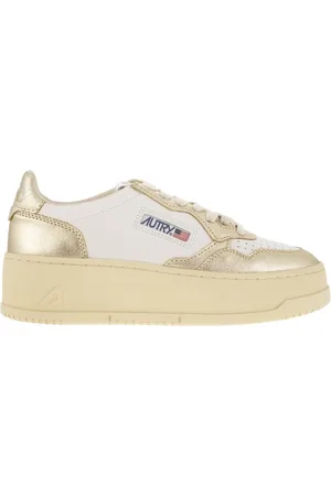 Autry Medalist Platform Leather Trainers