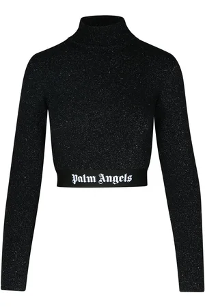 Palm Angels Crop Top In Viscose Blend