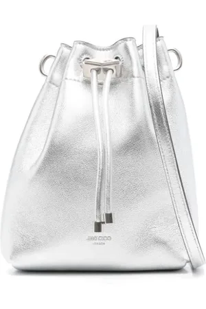 Jimmy Choo Bon Bon Metallic Leather Mini Bucket Bag