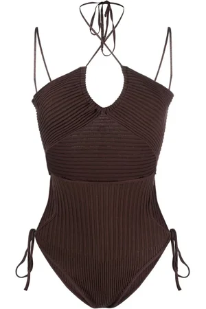 ANDREA ADAMO Cut Out Knitted Bodysuit
